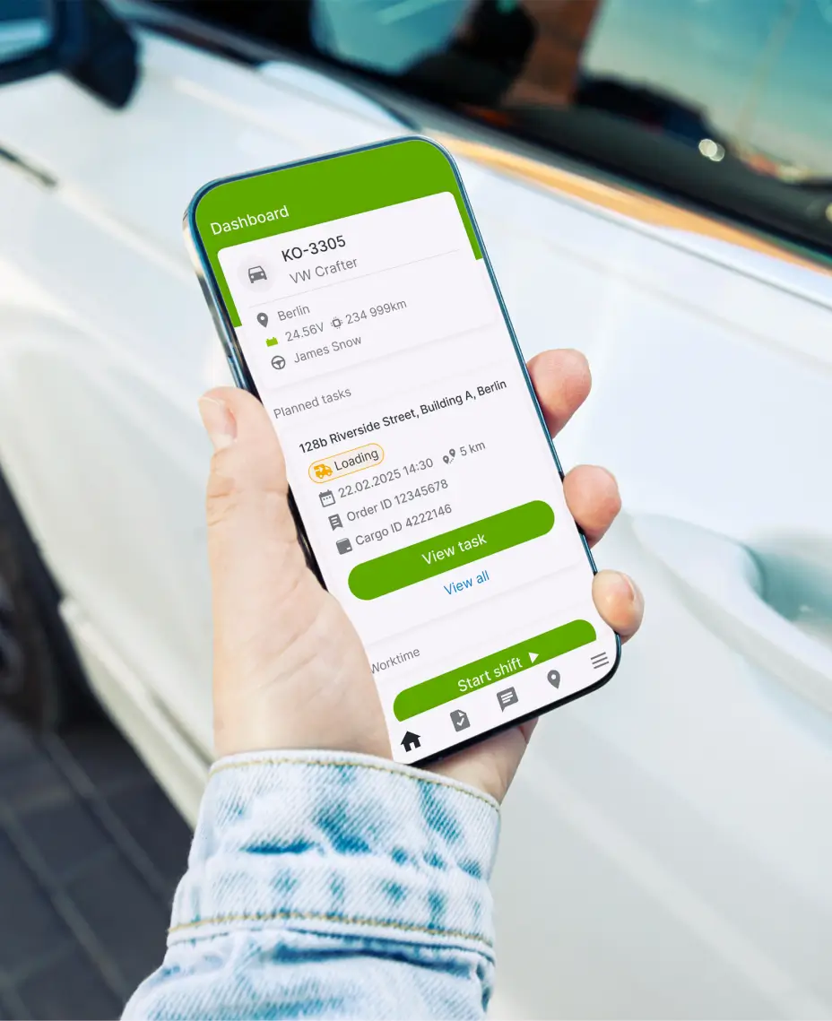 Fleet driver app